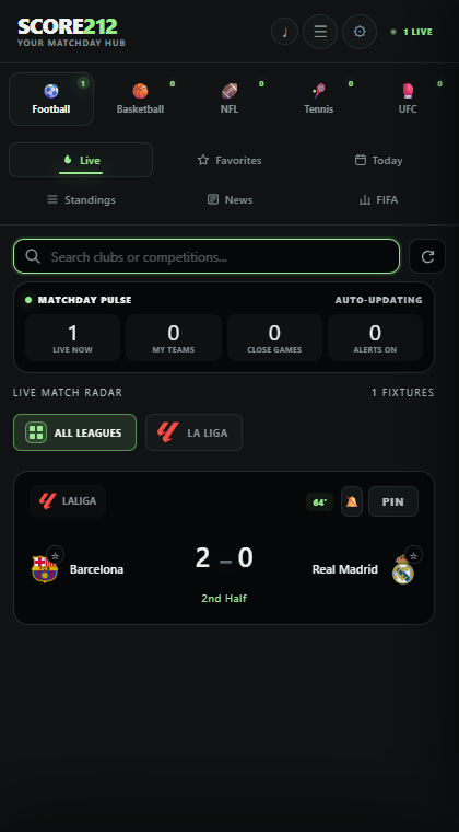Score212 live match view